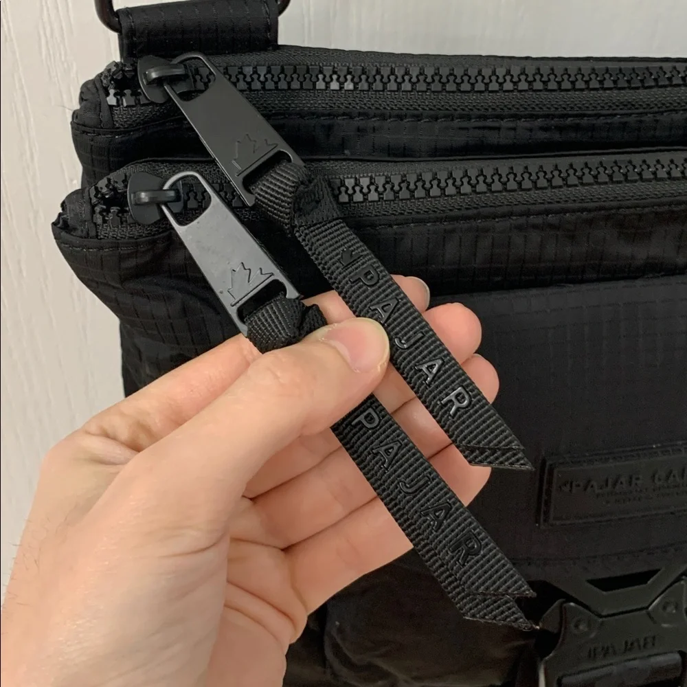 Pajar Black Nylon Crossbody